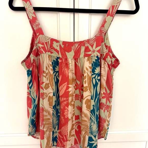 Anthropologie - Rose & Olive Tropical Floral Tank Top - Picture 3 of 6